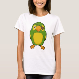 T-shirt Perroquet comme pirate avec Eyepatch