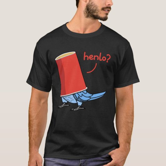 T-shirt Perroquet dans une coupe Henlo I Peach face Blue L (Devant)