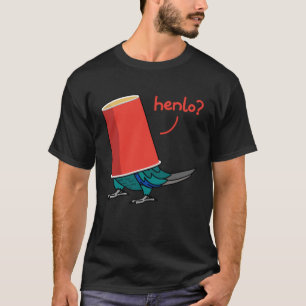 T-shirt Perroquet Dans Une Coupe Henlo I Turquoise Green C