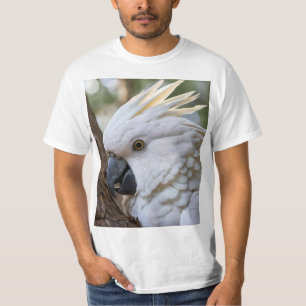 T-shirt Perroquet de Cockatoo blanc australien