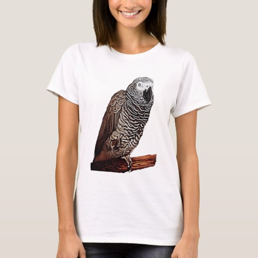 T-shirt Perroquet de gris africain (Devant)