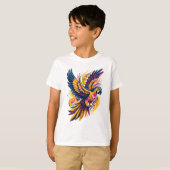 T-shirt Perroquet de vol tropical (Devant entier)