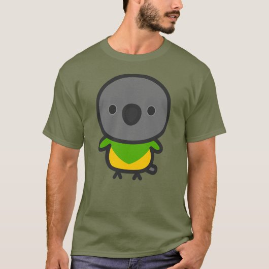 T-shirt perroquet du Sénégal (Devant)