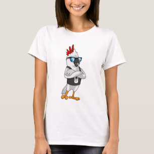 T-shirt Perroquet en tant que musicien avec lunettes de so