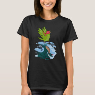 T-shirt Perroquet et dragon Réflexion I Cherry head Conure