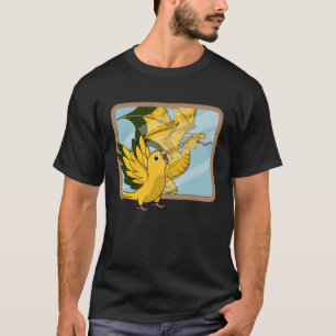 T-shirt Perroquet et dragon Réflexion I Golden Conure 1