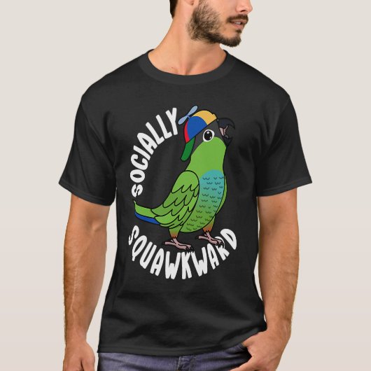 T-shirt Perroquet Gaspilleux En Société I Nanday Conure (Devant)