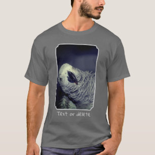 T-shirt Perroquet Gris Africain Personnalisé Drôle