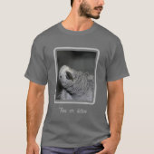 T-shirt Perroquet gris d'Afrique mignon oiseau Personnalis (Devant)