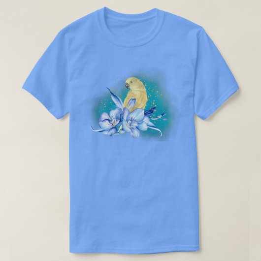 T-shirt perroquet jaune 3 (Design devant)