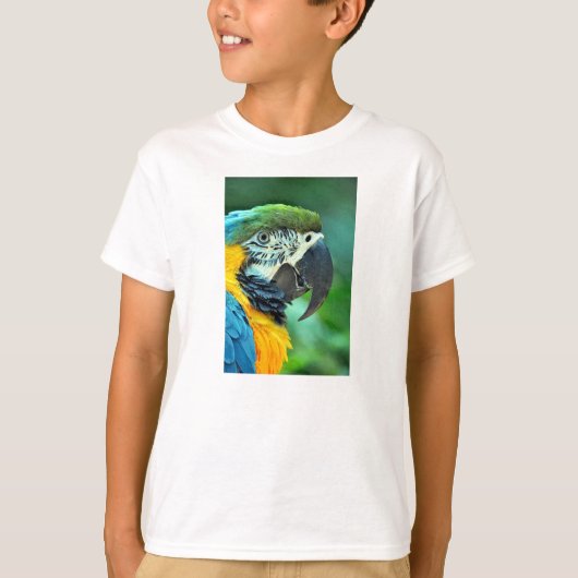 T-shirt Perroquet macaou coloré (Devant)