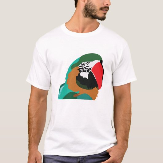 T-shirt Perroquet oiseau (Devant)