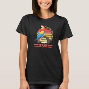 T-shirt perroquet oiseau citation papa maman