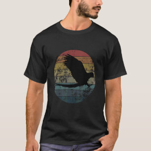 T-shirt Perroquet Oiseau Vintage en Distresse Style Rétro 