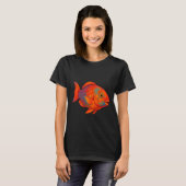 T-shirt Perroquet orange-vert - Mignon (Devant entier)