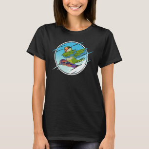 T-shirt Perroquet planche à neige Dabbing I Perruche moine