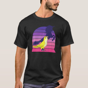 T-shirt Perroquet Rétro I Licorne I Lutino Jaune Criard Q