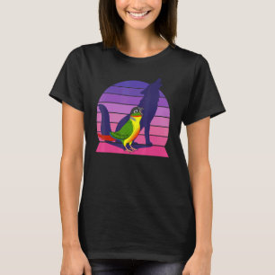 T-shirt Perroquet Rétro I Loup Hurleur I Conure à Côté Jau