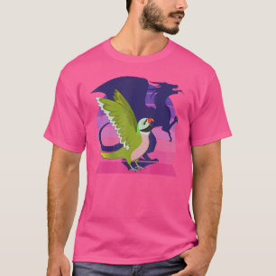 T-shirt Perroquet rétro I WingwingDragon I Mustache Parake