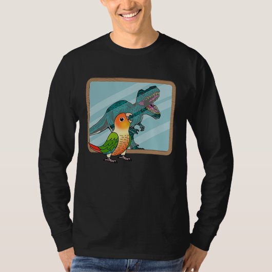T-shirt Perroquet & Rex Reflection I Conure à joues vertes (Devant)