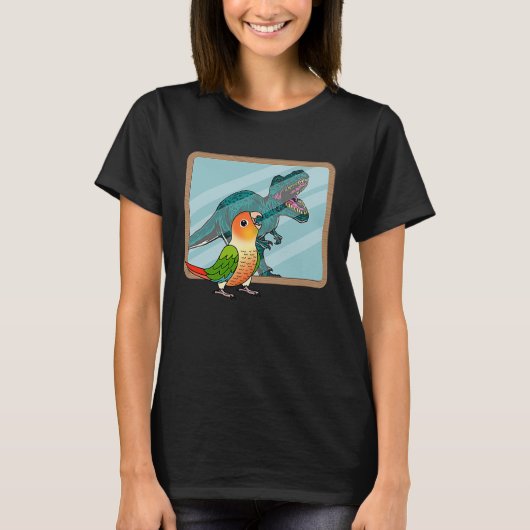 T-shirt Perroquet & Rex Reflection I Conure Joues Vertes A (Devant)