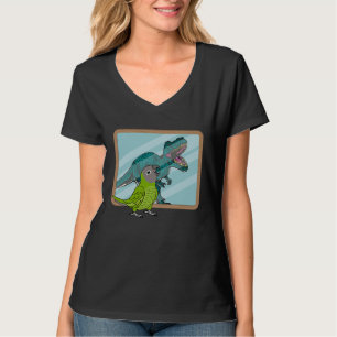 T-shirt Perroquet & Rex Réflexion I Conure à tête sombre