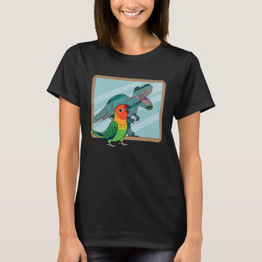 T-shirt Perroquet & Rex Réflexion I Inséparable de Fischer (Devant)