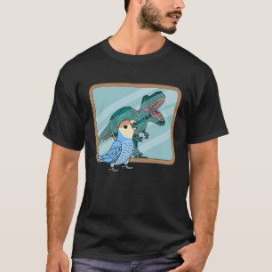 T-shirt Perroquet & Rex Réflexion I Perruche à face pêche
