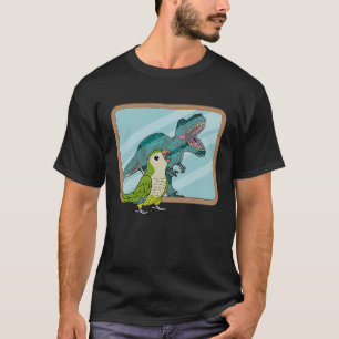 T-shirt Perroquet & Rex Réflexion I Perruche Moine Verte C
