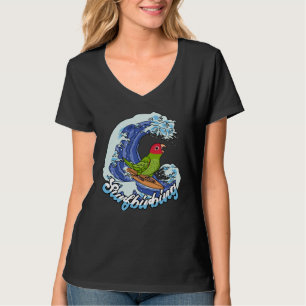 T-shirt Perroquet Surfbirbing I Conure à tête cerise