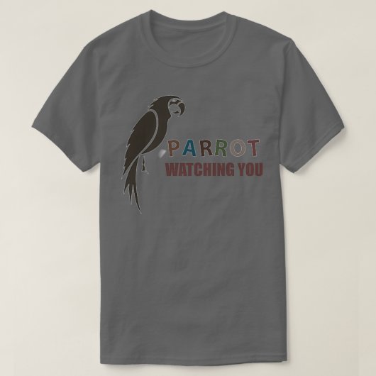 T-shirt Perroquet vous observant 90 (Design devant)