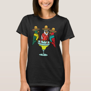 T-shirt Perroquets Mexicains Oiseaux Drôle Cinco De Mayo F