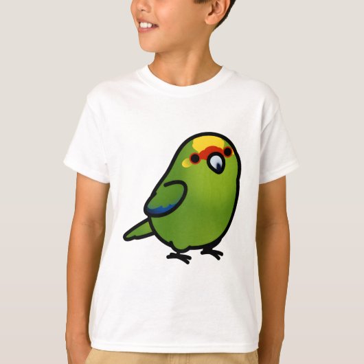 T-shirt Perruche à couronne jaune Chubby (Devant)