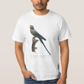 T-shirt Perruche à longue queue, Psittacula Longicauda (Devant)
