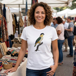 T-shirt Perruche à tête noire mâle, Pionites melanocephalu