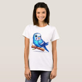 T-shirt Perruche bleue (Devant entier)