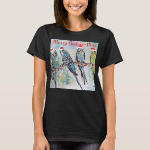 T-shirt Perruche Boudeuse Perruche ondulée Femmes Noël drô