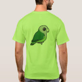 T-shirt perruche Gris-dirigée (Dos)