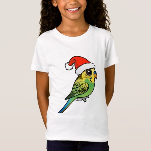 T-Shirt Perruche le père noël (Devant)