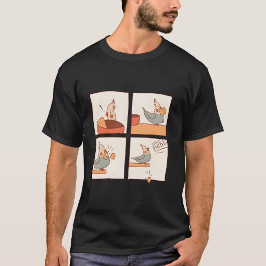 T-shirt Perruche moine Calopsitte Perruche (Devant)