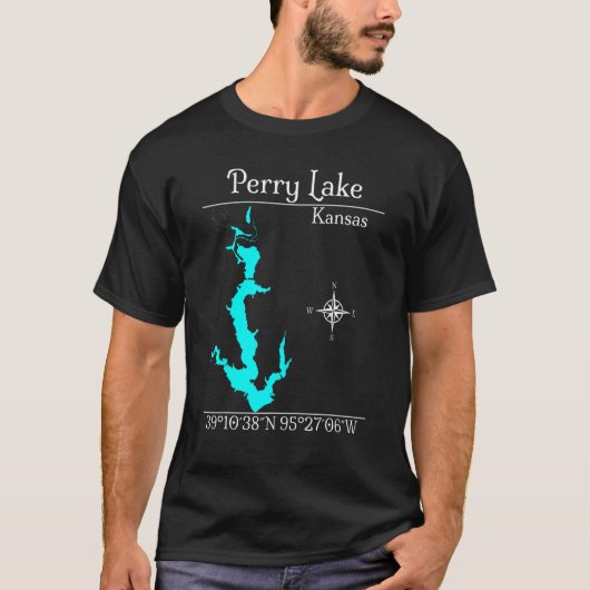 T-shirt Perry Lake Kansas (Devant)