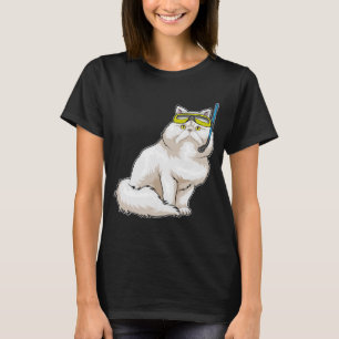 T-shirt Perse chat plongeur Snorkel