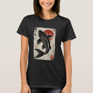 T-shirt Persévérance Koi Carp Koi Fish Sakura Nis