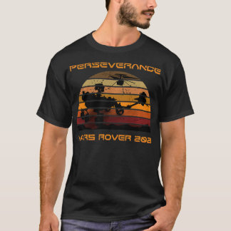 T-shirt Persévérance Mars Rover 2021 Ingéniosité Rétro Vin