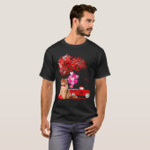 T-shirt Persian Cat Heart Tree Valentines Day  (Devant entier)