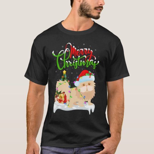 T-shirt Persian Cat Xmas Decorations Persian Cat Christm (Devant)