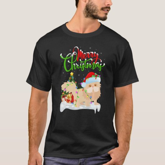 T-shirt Persian Cat  Xmas Decorations Persian Cat Christma (Devant)