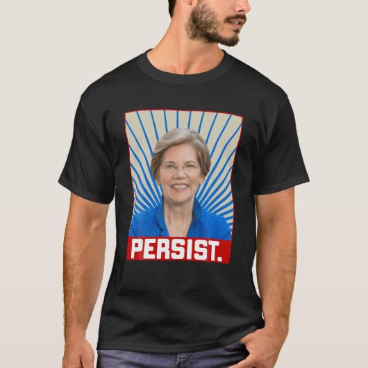 T-shirt Persist Elizabeth Warren 2020 Slogan Feminist Vote (Devant)
