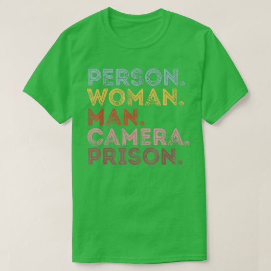 T-shirt Person Woman Man Camera Prison  - 12  (Design devant)