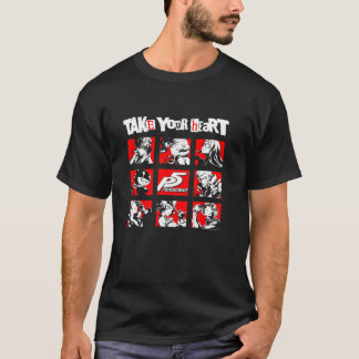 T-shirt Persona 5 caractères Carrés